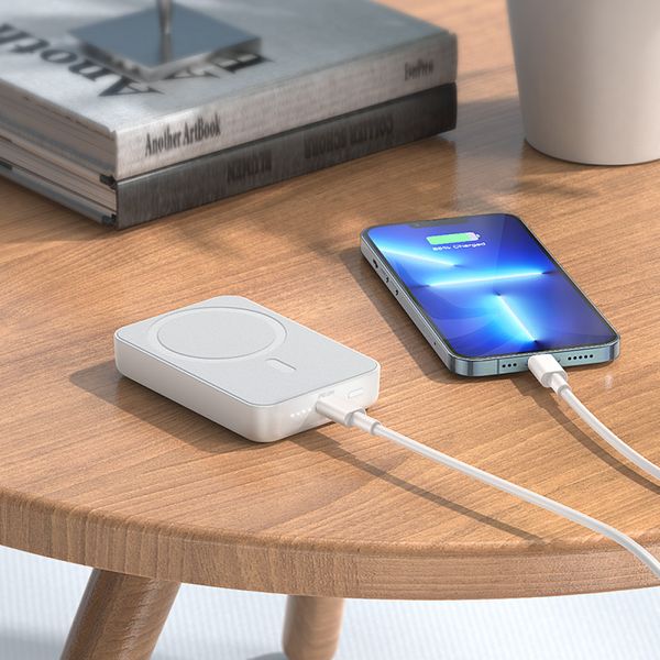 Power Bank MagSafe Battery Pack Borofone BJ25 Plus 10000mAh Reach PD20W з магнітною бездротовою зарядкою 15W 46609 фото