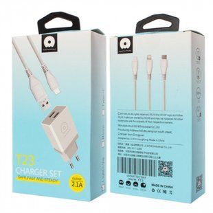 Cетевое зарядное устройство "WUW T23" Type-C 2USB 2.1A 16663 фото