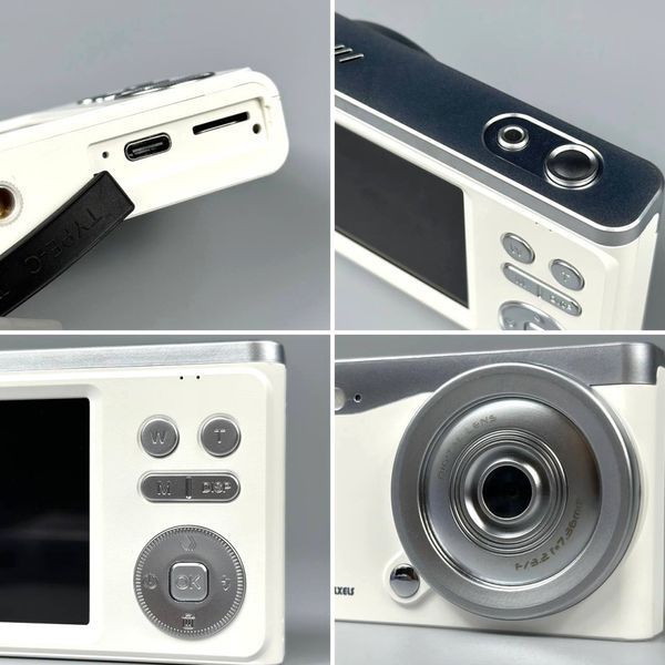 Цифрова фотокамера Q10 LCD 2.7K, Digital Zoom 16x, 48Mp, 4GB to 128GB TF Білий 58101-2 58101-2 фото