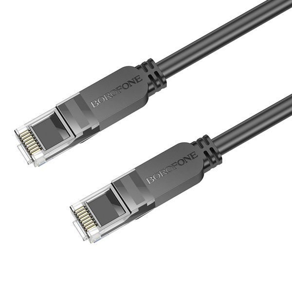 Кабель мережевий патч-корд для інтернету Borofone BUS01 Category 6 Gigabit 1m 44179 фото