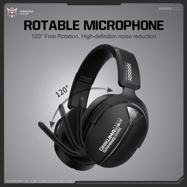 Навушники Onikuma GT887 Gaming з мікрофоном та 4ма режимами (Bluetooth 5.4, дротове, 2.4G USB+Type-C) 65034 фото