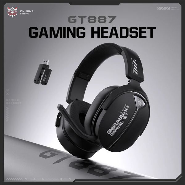 Навушники Onikuma GT887 Gaming з мікрофоном та 4ма режимами (Bluetooth 5.4, дротове, 2.4G USB+Type-C) 65034 фото