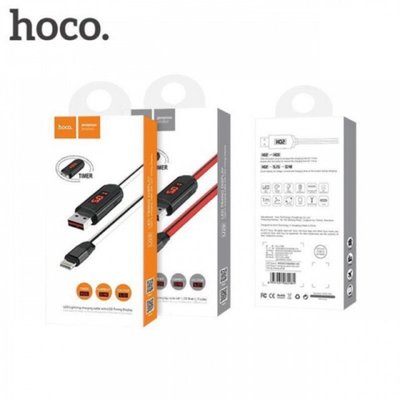 Кабель USB Hoco U29 Original LED displayed timing Lightning 1 Метр 10846 фото