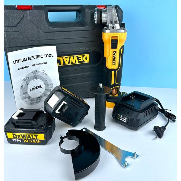 Акумуляторна болгарка безщіткова DeWalt DCG405 199V, XR6.0Ah 41794 фото