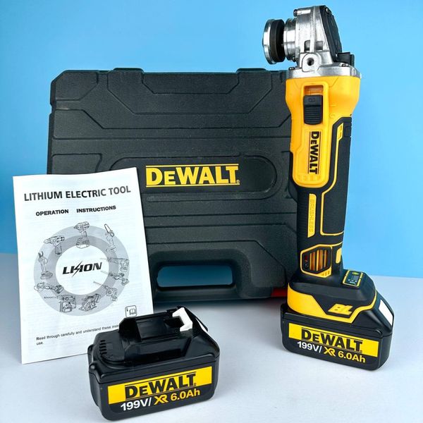 Акумуляторна болгарка безщіткова DeWalt DCG405 199V, XR6.0Ah 41794 фото