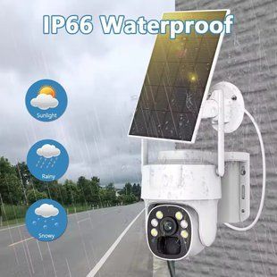Камера відеоспостереження V380 Pro T7 з сонячною батареєю (WiFi, 1080P, 3MР) 61991 фото
