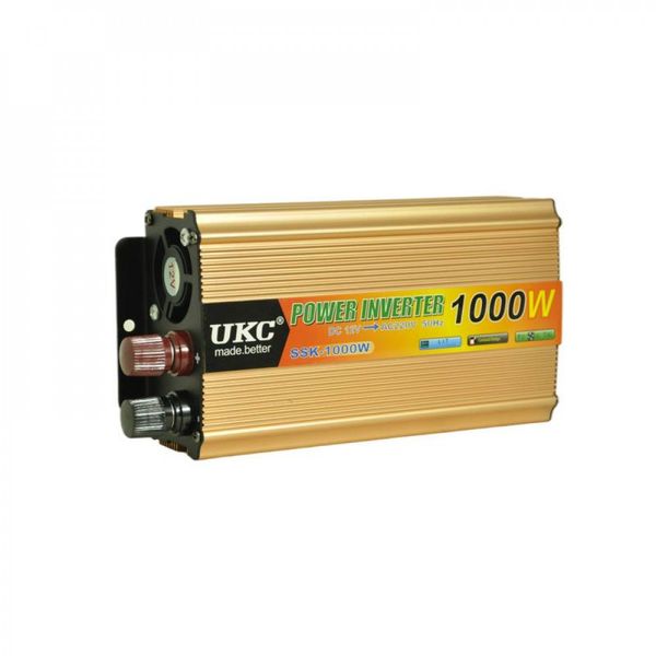 Перетворювач напруги/інвертор 12/220V AC/DC 1000W 12V SSK 36240 фото