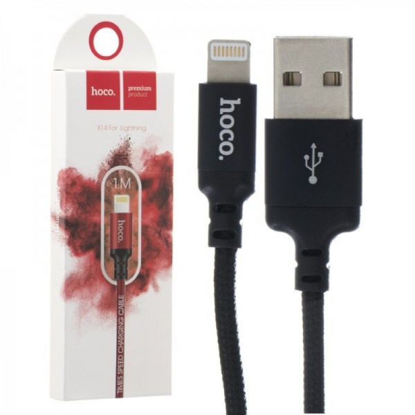 Кабель USB Hoco X14 Original Lightning 1M 9341 фото