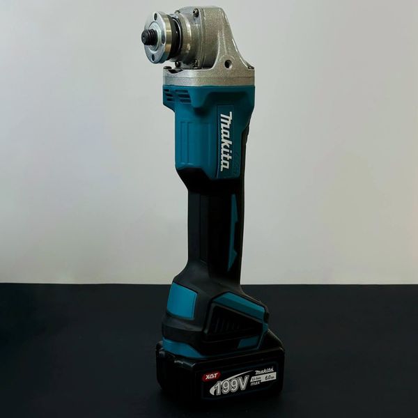 Акумуляторна болгарка безщіткова Makita 125mm у пластиковому кейсі з 2-ма акумуляторами 48074 фото