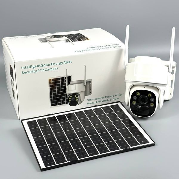 Камера видеонаблюдения V380 Pro T7 с солнечной батареей (WiFi, 1080P, 3MР) 61991 фото