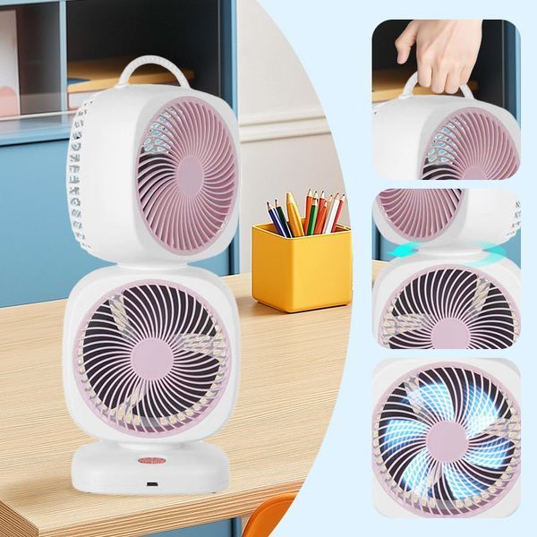 Вентилятор XHS-02 Square Fan&ndash;Dual подвійний 4000mAh (з вбуд. акум.) (37сm) 65062 фото