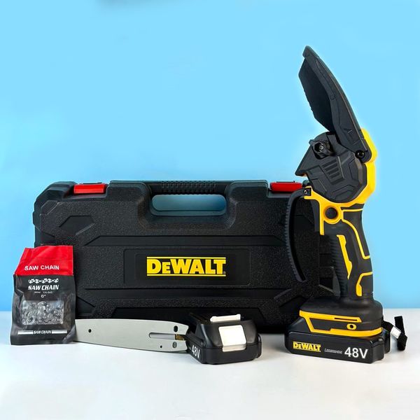 Акумуляторна ланцюгова міні пила DeWALT 6 дюймів у пластиковому кейсі 48089 фото