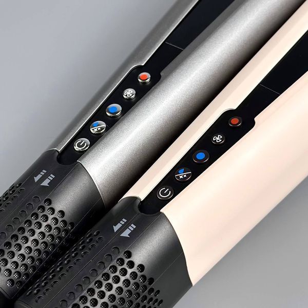 Фен-выпрямитель для волос Air Straightener J01-B 1200W 2in1 (2,1m) Grey 59001 фото