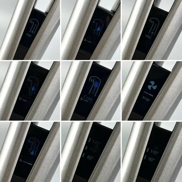 Фен-выпрямитель для волос Air Straightener J01-B 1200W 2in1 (2,1m) Grey 59001 фото