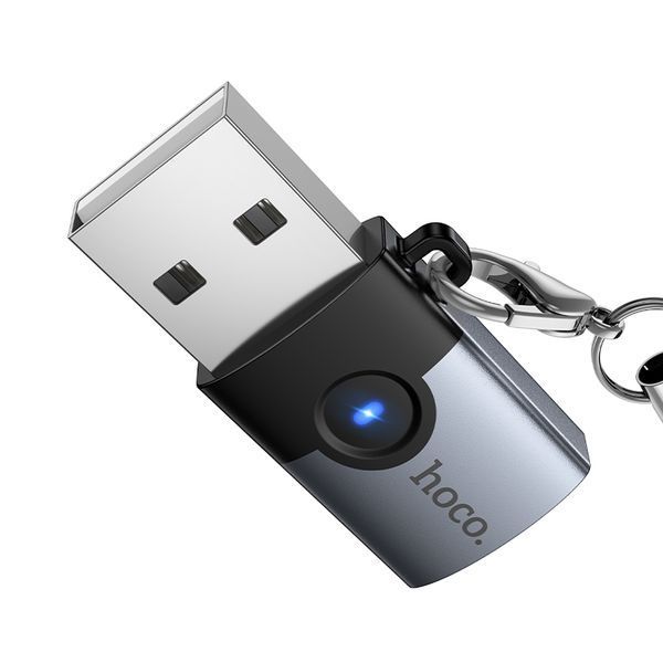 Переходник Hoco UA46B Victory USB3.0 male to Type-C female 66156 фото