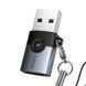 Переходник Hoco UA46B Victory USB3.0 male to Type-C female 66156 фото 4