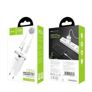 Сетевое зарядное устройство Original Hoco C37A Thunder c Micro (EU) (1USB, 2.4A) 14143 фото