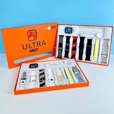 Smart Watch Ultra набір з 7-ма ремінцями 45634 фото