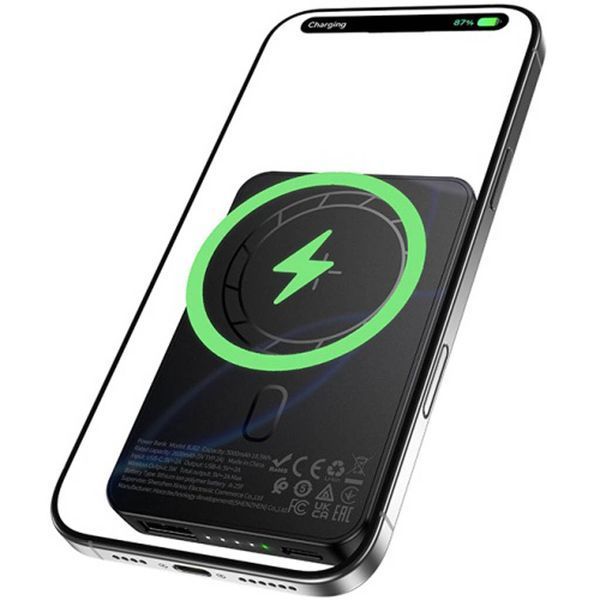 УМБ Power Bank Borofone BJ82 Dawn 5000mAh с беспроводной зарядкой (5W) 61842 фото