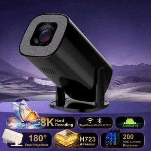 Проектор HCS350 Mini U1 с игровой приставкой (Android 14, 1280*720P, 200 Lumen) 65909 фото