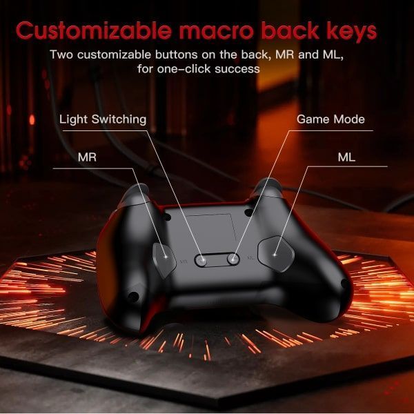Бездротовий геймпад Onikuma C1 Dual-mode 800mAh RGB (N-Switch, PC) 56077 фото