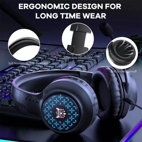 Наушники компьютерные Onikuma X7 Pro RGB с микрофоном 56040 фото