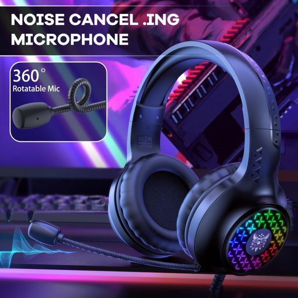 Наушники компьютерные Onikuma X7 Pro RGB с микрофоном 56040 фото