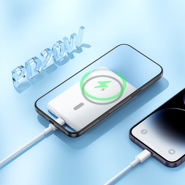 УМБ Power Bank Hoco J140A Tony 5000mAh PD20W Magnetic с беспроводной зарядкой 58648 фото