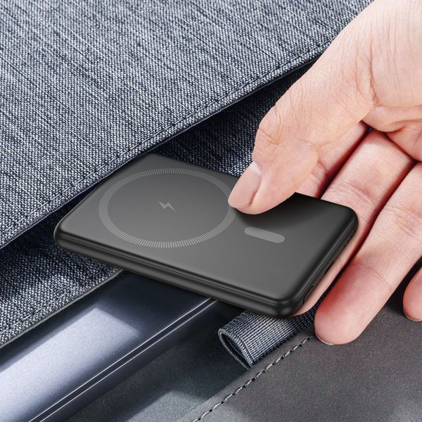 УМБ Power Bank Hoco J140A Tony 5000mAh PD20W Magnetic с беспроводной зарядкой 58648 фото