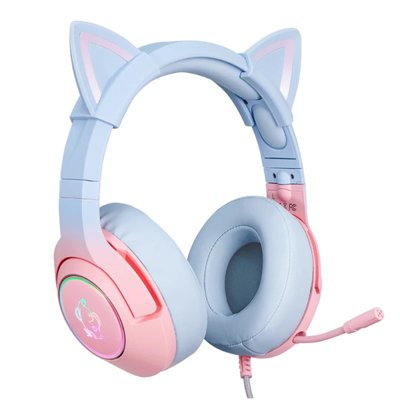 Навушники комп'ютерні Onikuma K9 Cat Ears Gradient з мікрофоном RGB USB + 3.5mm Jack 42066 фото