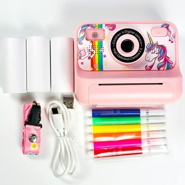 Дитяча фотокамера Polaroid Z12 з функцією друку та з фронтальною камерою Фіолетовий 52756 фото