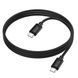 Data Cable Hoco X122 Benefit silicone Type-C to Type-C 60W 1m Чорний 61610 фото 5