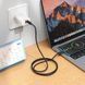 Data Cable Hoco X122 Benefit silicone Type-C to Type-C 60W 1m Чорний 61610 фото 6