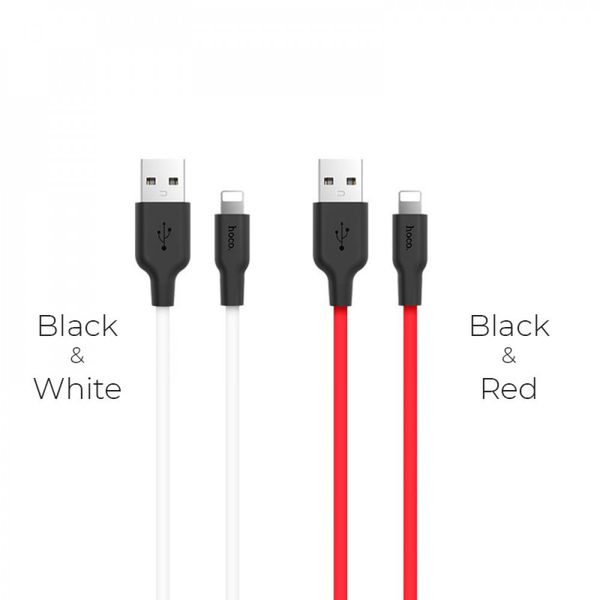 Data Cable Hoco X21 Type-C to Lightning Silicone Швидка зарядка 20W 3A 1m 21979 фото