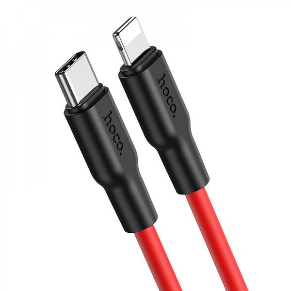 Data Cable Hoco X21 Type-C to Lightning Silicone Швидка зарядка 20W 3A 1m 21979 фото