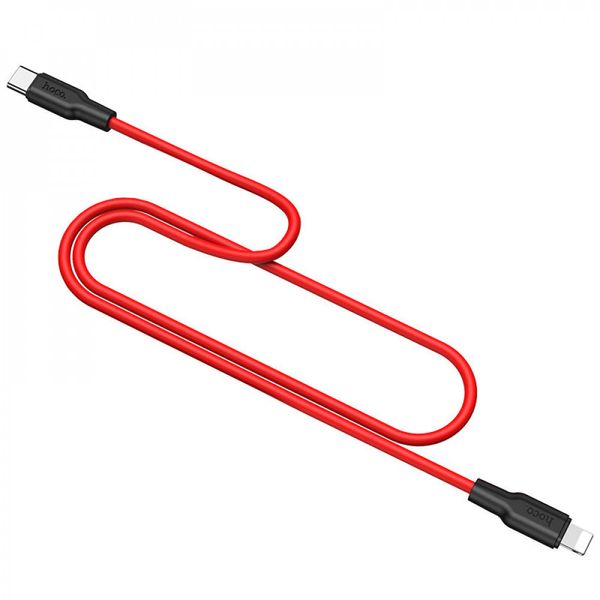 Data Cable Hoco X21 Type-C to Lightning Silicone Швидка зарядка 20W 3A 1m 21979 фото