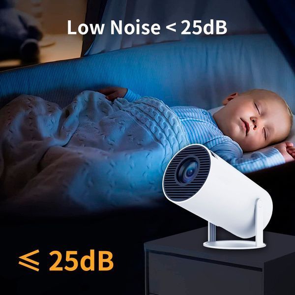Проектор AMX100 (Android 12,120 lumen, Bluetooth+WiFi, 1280*720P) 60040 фото