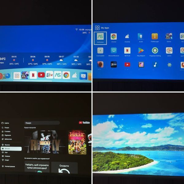 Проектор HCS350 KTV 3in1 (Karaoke+Stereo, Android 14, 1920*1080P, 450 ANSI) 65908 фото