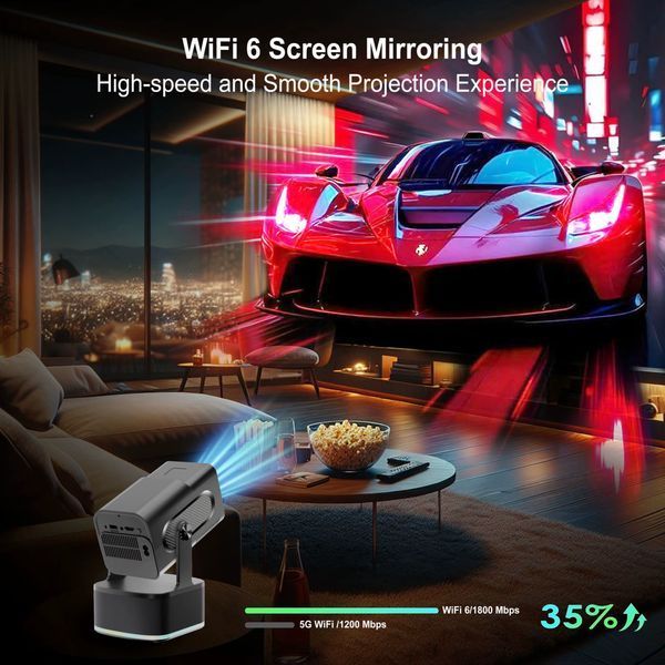 Проектор HCS350 KTV 3in1 (Karaoke+Stereo, Android 14, 1920*1080P, 450 ANSI) 65908 фото