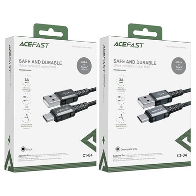 Data Cable AceFast C1-04 Type-C 1.2m 35117 фото