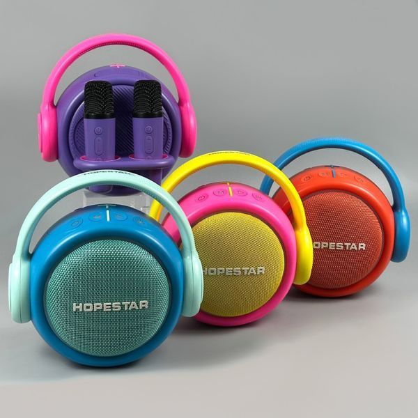 Колонка HOPESTAR S20 RGB з 2-ма мікрофонами 30W, 3600mAh (21,0*20,0*11,0 см) Блакитний 65855 фото