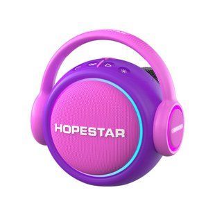 Колонка HOPESTAR S20 RGB з 2-ма мікрофонами 30W, 3600mAh (21,0*20,0*11,0 см) Сиреневый 65855-1 фото