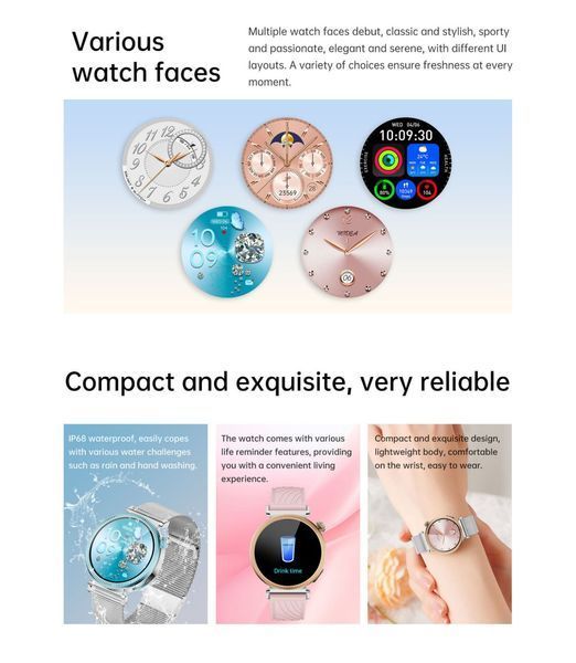 Smart Watch Kalobee Amerika SK9 Mini Amoled экран с 3 ремешками 64523 фото