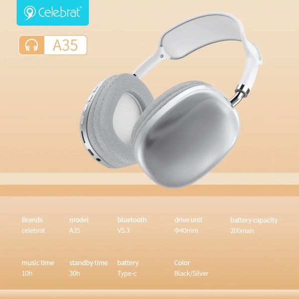 Навушники AirPods Max Celebrat A35 Bluetooth 44320 фото