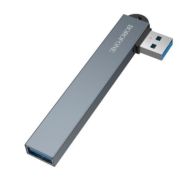 USB HUB Borofone FH1 4in1 (USB to USB2.0*3+USB3.0) 62658 фото