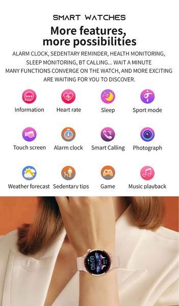 Smart Watch Kalobee Amerika SK6 Mini Amoled экран с 3 ремешками 64522 фото
