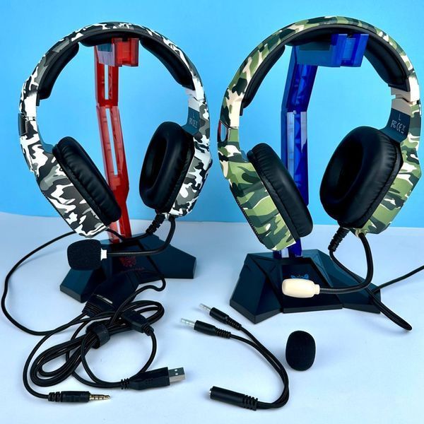 Навушники комп'ютерні Onikuma K8 Camouflage з мікрофоном RGB 27319 фото