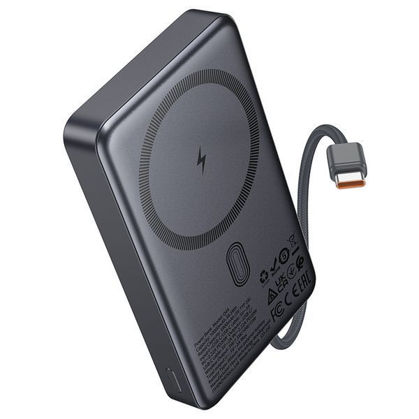 УМБ Power Bank Hoco Q44 Origen dual 10000mAh PD20W з бездротовою зарядкою (with cable Type-C) 59822 фото