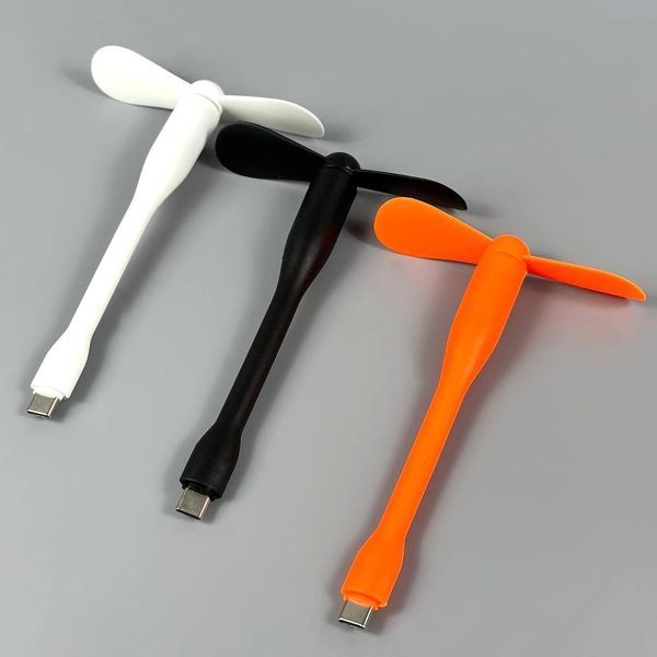 Вентилятор Mobile Long від Type-C Orange 64591-1 фото