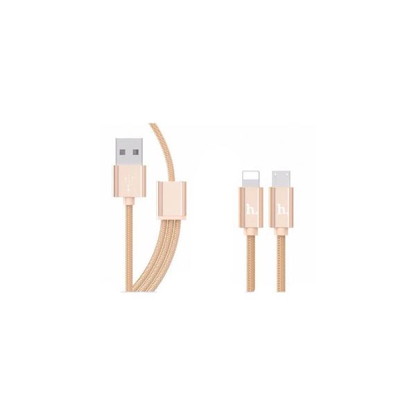 Data Cable Hoco X2 One-pull-two Original Lightning+micro 1 Метр 10193 фото